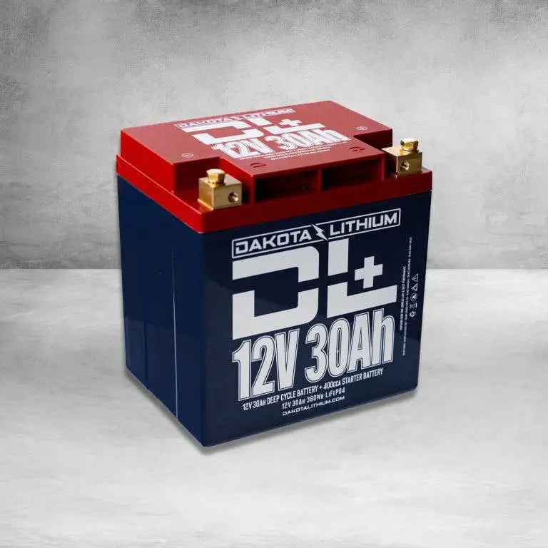 12 VOLT 30 AH 400 CCA  MOTORCYCLE BATTERY