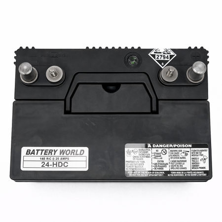 Group 24- 12 Volt Deep Cycle Battery Maintenance Free - Battery World Vancouver 