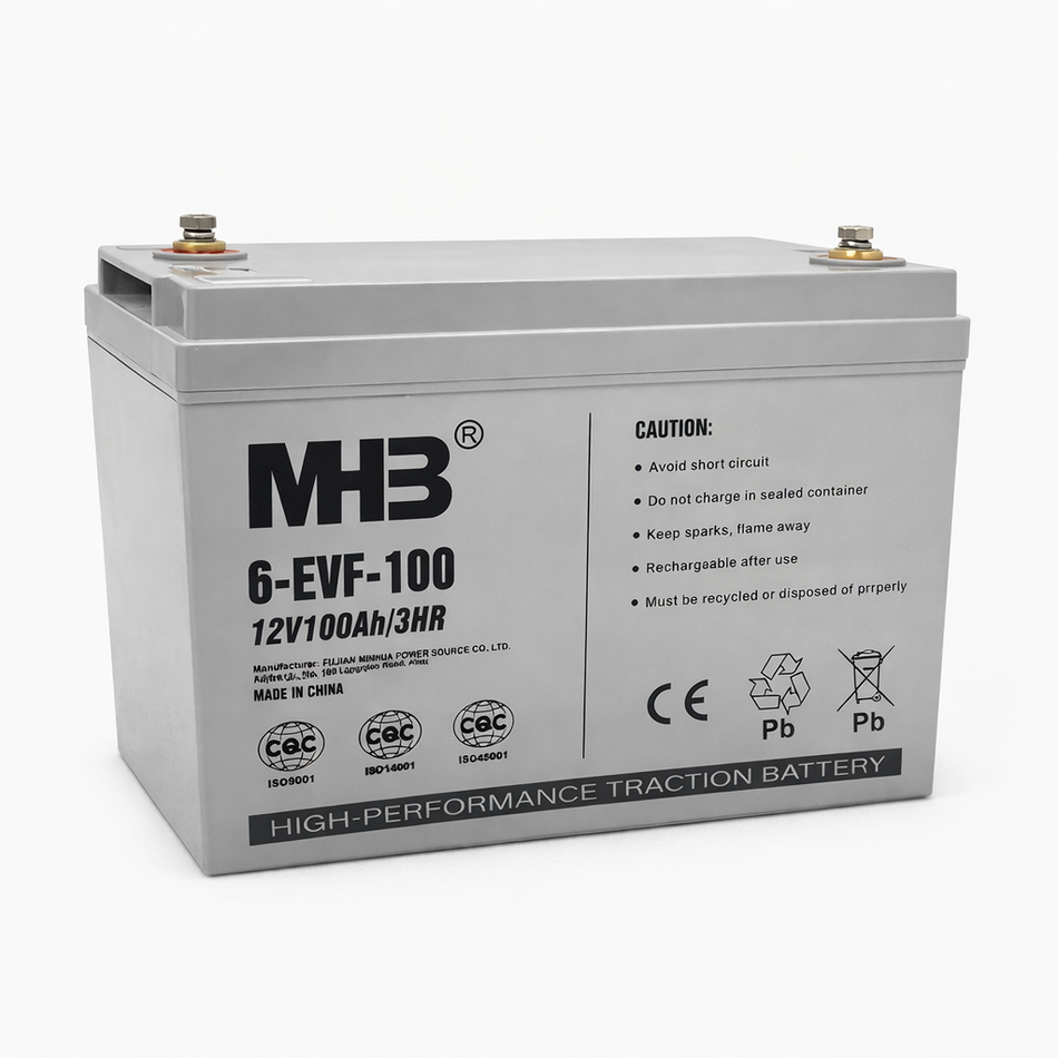 6-EVF-100 Deep Cycle EV Battery (12V 100Ah) - Battery World Vancouver 