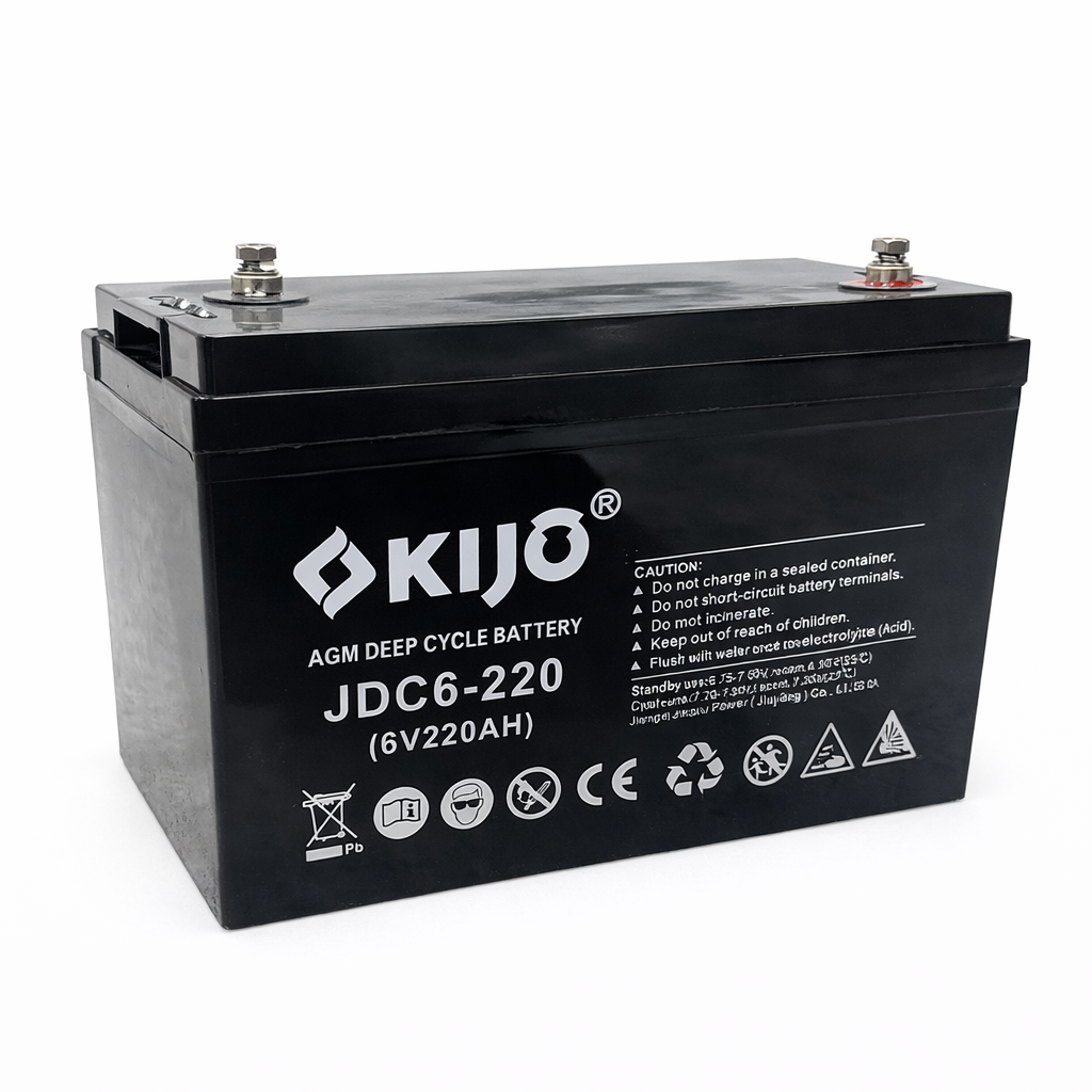 6 Volts-220Ah Deep cycle AGM Battery - Battery World Vancouver 