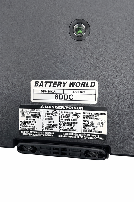 8D- Deep cycle battery Maintenance free - Battery World Vancouver 