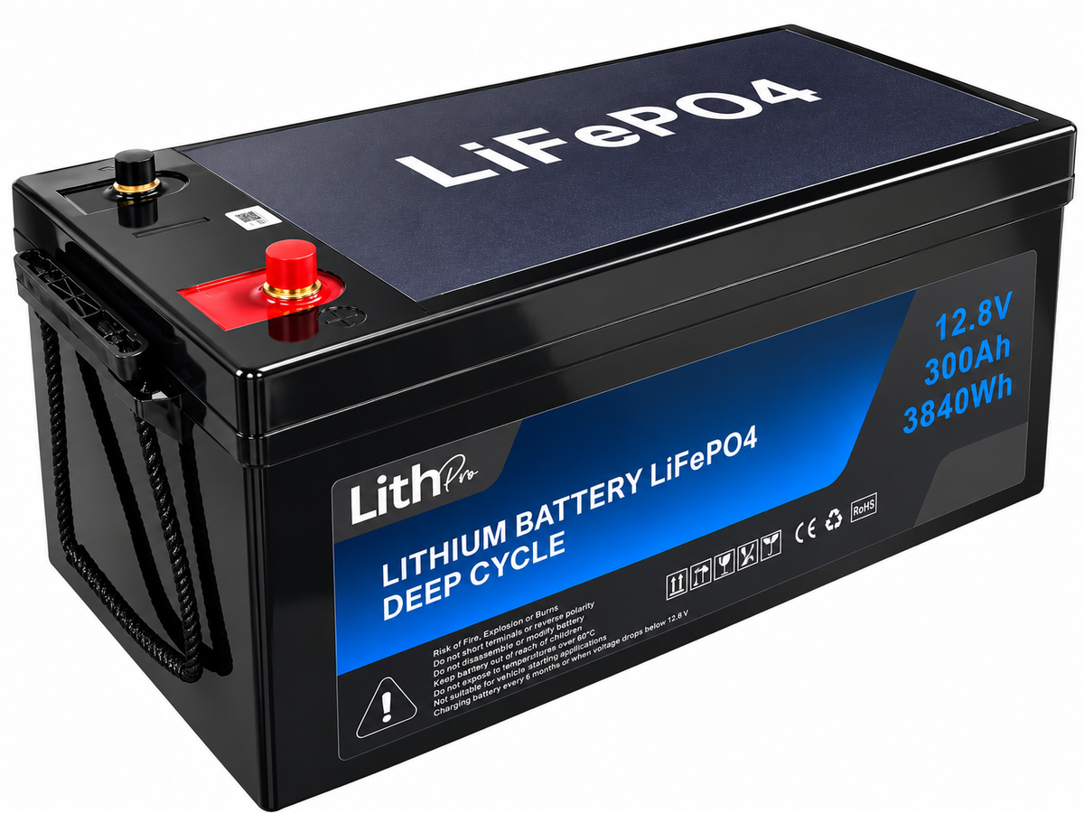 12.8V 300Ah LiFePO₄ Deep Cycle Lithium Battery - Battery World Vancouver 