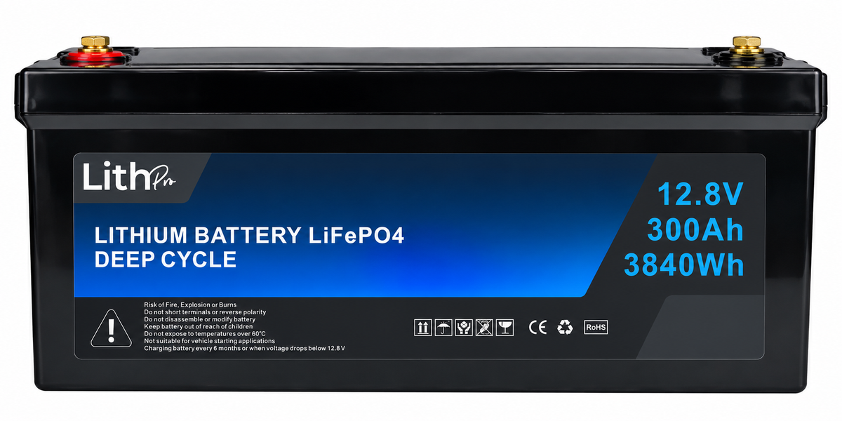 12.8V 300Ah LiFePO₄ Deep Cycle Lithium Battery - Battery World Vancouver 