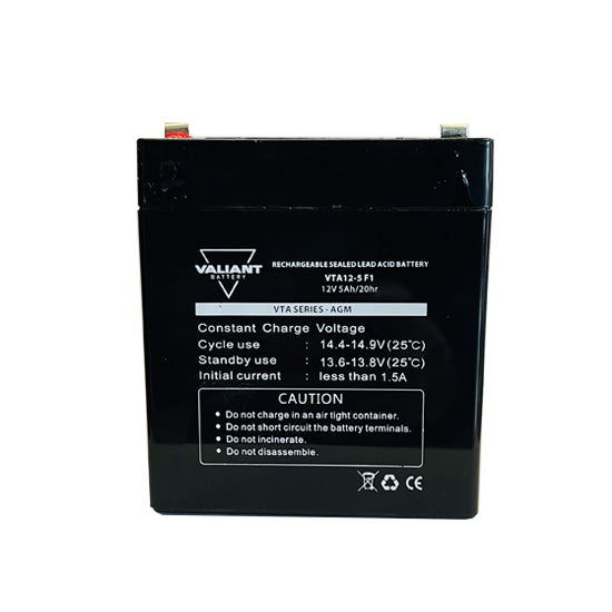 Valiant VTA12-5 F1 Sealed Lead Acid Battery